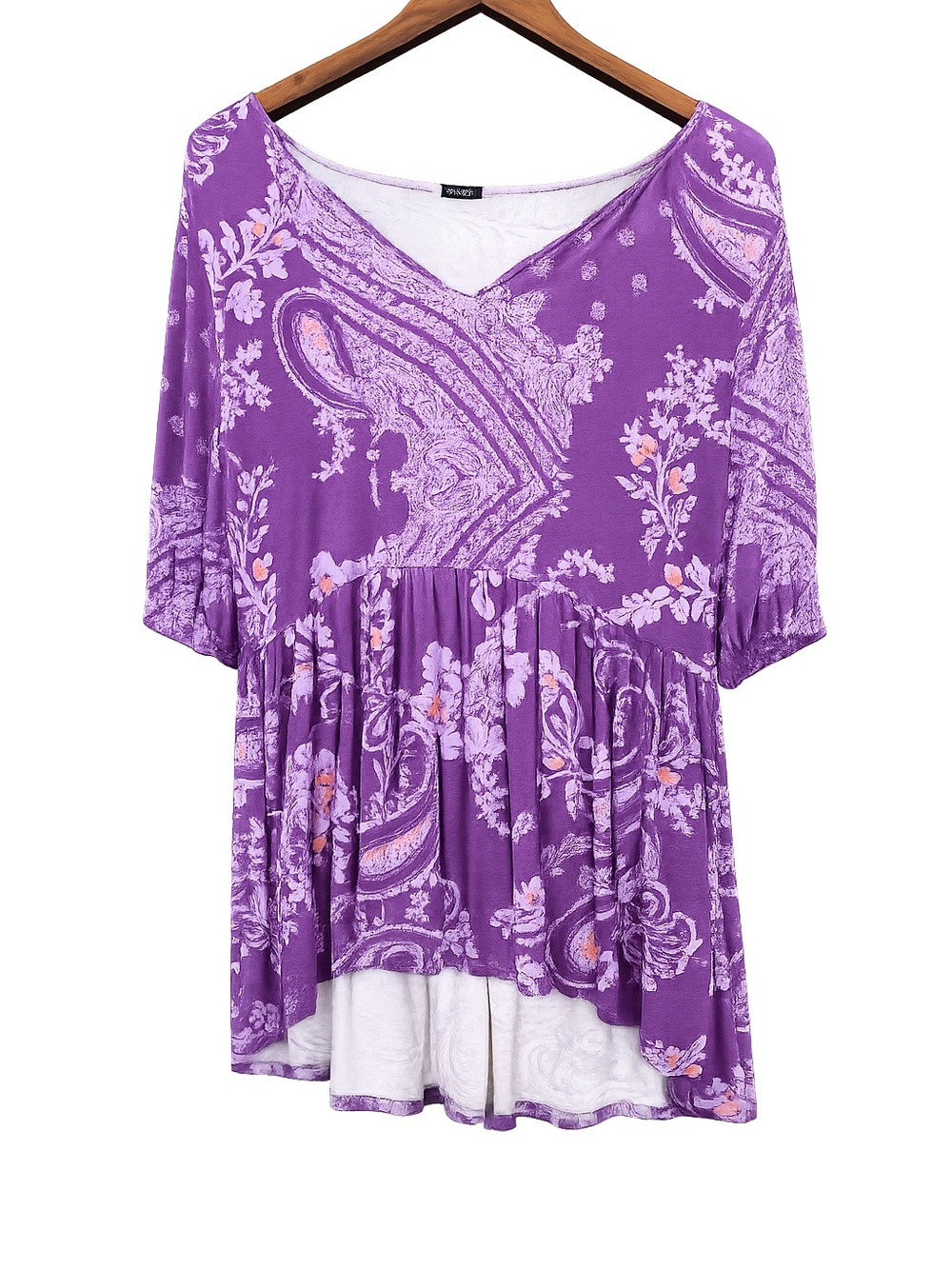 Studio 1886 Bandana Printed Top. Size-medium. (8-10). Purple